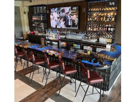 Барная стойка из смолы и слэбов-foto9