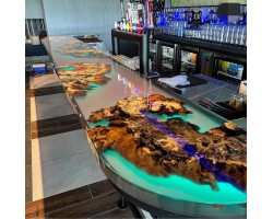 Барная стойка из смолы и слэбов-foto4