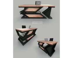 столы лофт из дерева-foto2