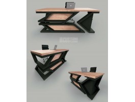 столы лофт из дерева-foto2