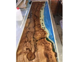 Дизайнерская барная стойка из смолы и слэбов-foto4