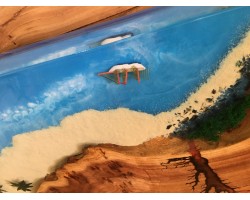 Дизайнерская барная стойка из смолы и слэбов-foto6