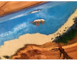 Дизайнерская барная стойка из смолы и слэбов-foto6