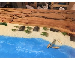 Дизайнерская барная стойка из смолы и слэбов-foto7