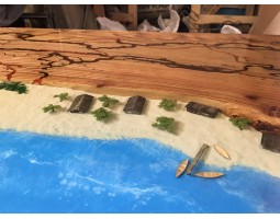 Дизайнерская барная стойка из смолы и слэбов-foto7