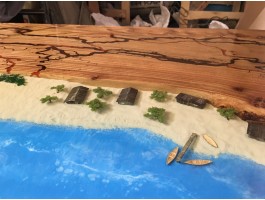 Дизайнерская барная стойка из смолы и слэбов-foto7