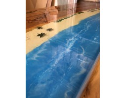 Дизайнерская барная стойка из смолы и слэбов-foto12