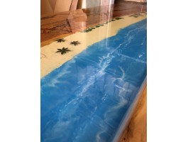 Дизайнерская барная стойка из смолы и слэбов-foto12