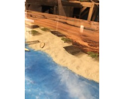 Дизайнерская барная стойка из смолы и слэбов-foto14