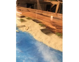 Дизайнерская барная стойка из смолы и слэбов-foto14