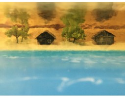 Дизайнерская барная стойка из смолы и слэбов-foto3