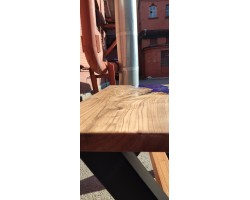 Синий эпоксидный стол река -foto10