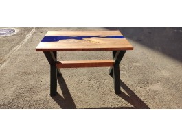 Синий эпоксидный стол река -foto4