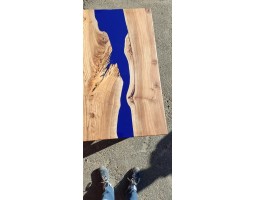 Синий эпоксидный стол река -foto14