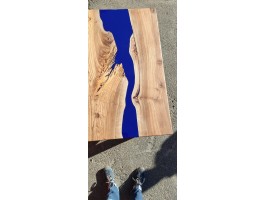 Синий эпоксидный стол река -foto14