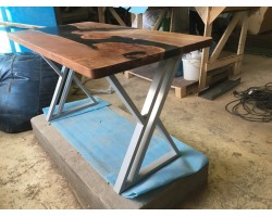 Kофейный стол река из эпоксидной смолы-foto5