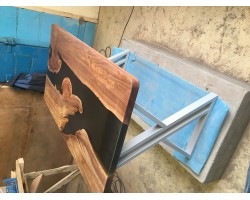 Kофейный стол река из эпоксидной смолы-foto4