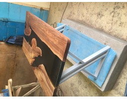 Kофейный стол река из эпоксидной смолы-foto4