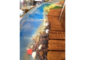 Круглый стол река из эпоксидной смолы-foto2