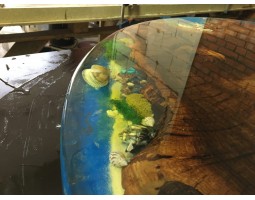 Круглый стол река из эпоксидной смолы-foto5