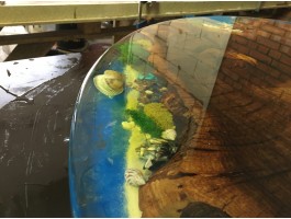 Круглый стол река из эпоксидной смолы-foto5