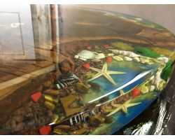 Круглый стол река из эпоксидной смолы-foto6