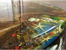 Круглый стол река из эпоксидной смолы-foto6