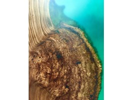 Эпоксидный стол река из слэба бирюзовый-foto2