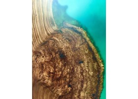 Эпоксидный стол река из слэба бирюзовый-foto2