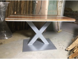 Белый эпоксидный стол река -foto5