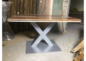 Белый эпоксидный стол река -foto5