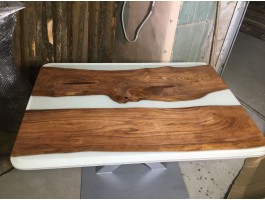 Белый эпоксидный стол река -foto4