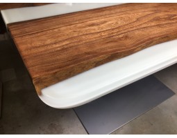 Белый эпоксидный стол река -foto6