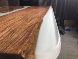 Белый эпоксидный стол река -foto7