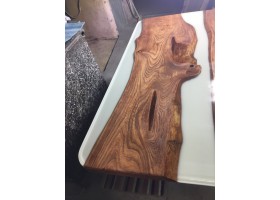 Белый эпоксидный стол река -foto10