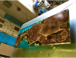 Дизайнерская барная стойка река со мхом-foto6