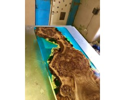 Дизайнерская барная стойка река со мхом-foto8