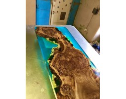 Дизайнерская барная стойка река со мхом-foto8