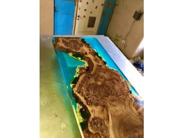 Дизайнерская барная стойка река со мхом-foto8