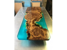 Дизайнерская барная стойка река со мхом-foto7