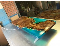 Дизайнерская барная стойка река со мхом-foto9