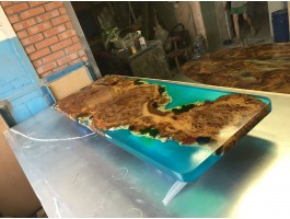 Дизайнерская барная стойка река со мхом-foto9