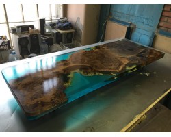 Дизайнерская барная стойка река со мхом-foto10