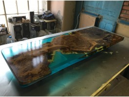 Дизайнерская барная стойка река со мхом-foto10