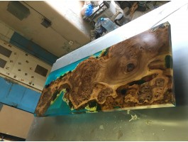 Дизайнерская барная стойка река со мхом-foto11