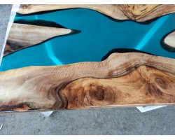 Эпоксидный стол река из американского ореха-foto6