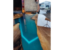 Эпоксидный стол река из американского ореха-foto7