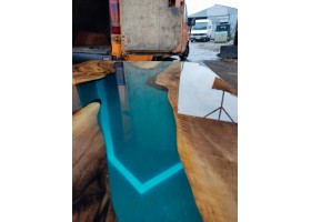 Эпоксидный стол река из американского ореха-foto7