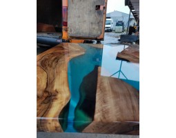 Эпоксидный стол река из американского ореха-foto8