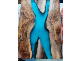 Эпоксидный стол река из американского ореха-foto10